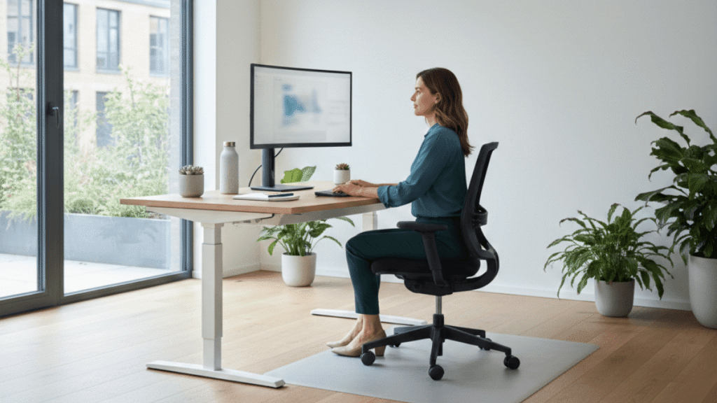 Masa başı çalışanlar için omurga sağlığı: Basit alışkanlıklarla ağrıları hafifletmek”Böylece odak kelime başlıkta birebir geçmiş olur.