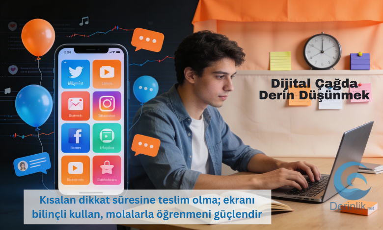 Dijital Çağda Dikkat Süresi Kısalıyor mu? Ekran Bağımlılığına Rağmen Derin Öğrenme Mümkün