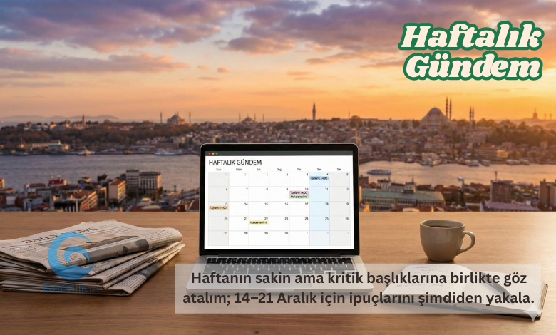 8–13 Aralık 2025 Haftalık Gündem Değerlendirmesi ve 14–21 Aralık Beklentileri