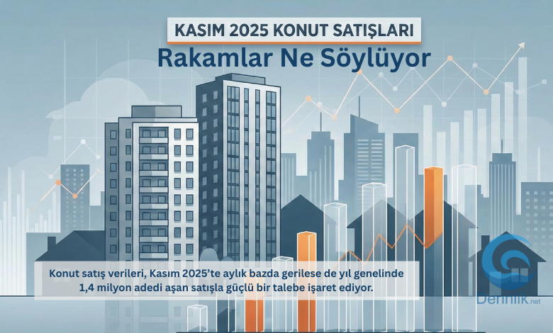 Kasım 2025 konut satış istatistikleri: Satışlar aylık bazda düştü, yıl genelinde arttı