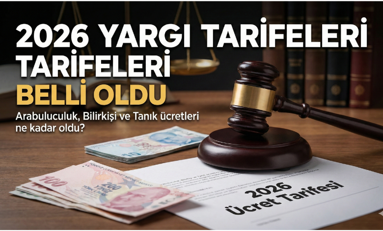 2026 Yargı Tarifesi: Arabuluculuk, Bilirkişi ve Tanık Ücretleri Ne Kadar Oldu?