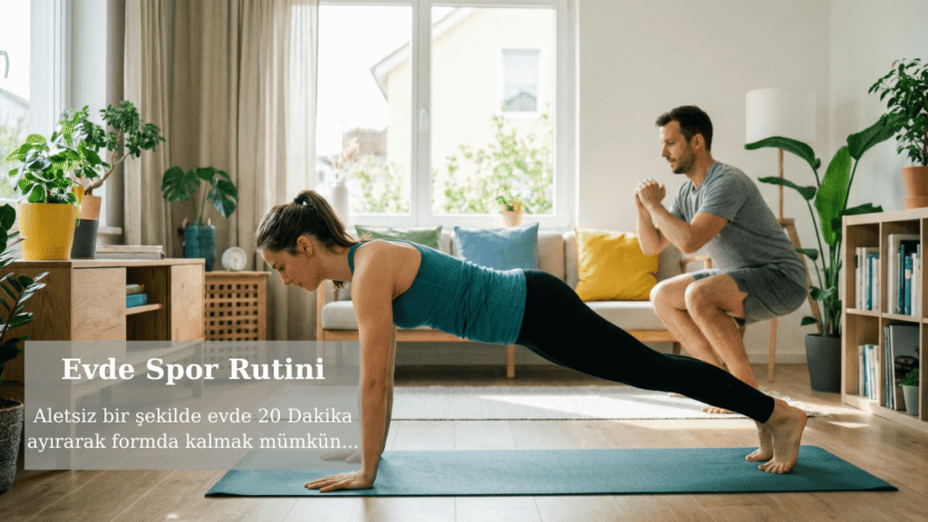 Evde Spor Rutini ile Formda Kalmak: Ekipmansız 20 Dakikalık Program