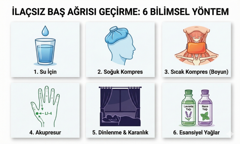 İlaçsız Baş Ağrısı Geçirme: 6 Farklı Yöntem