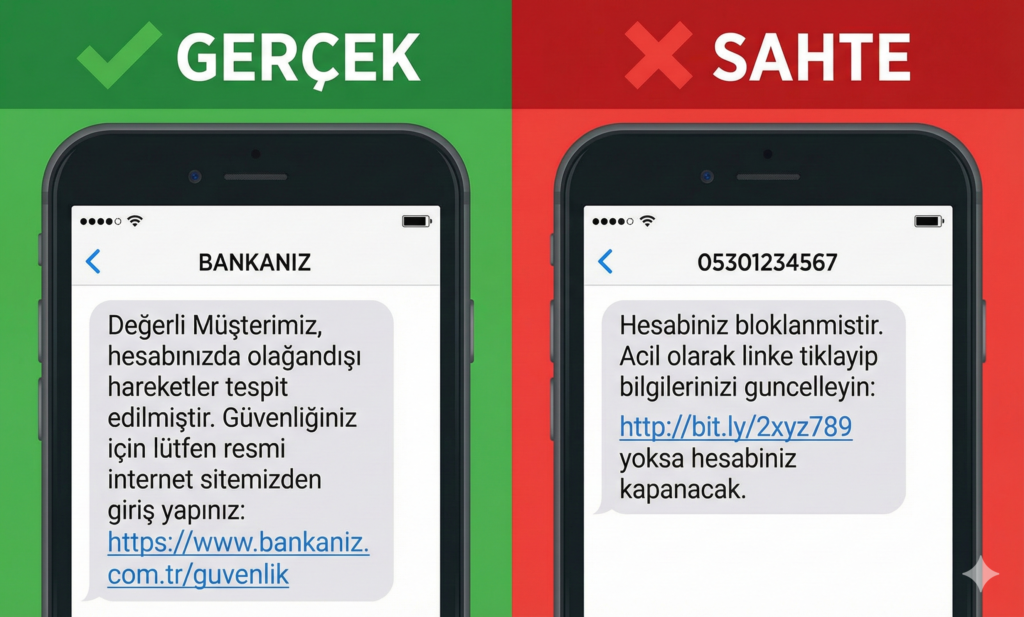 İnternet Dolandırıcılığı Mesajları