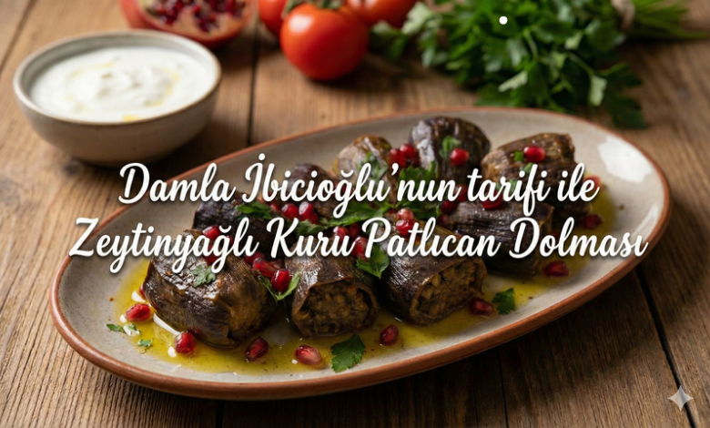 Zeytinyağlı Kuru Patlıcan Dolması